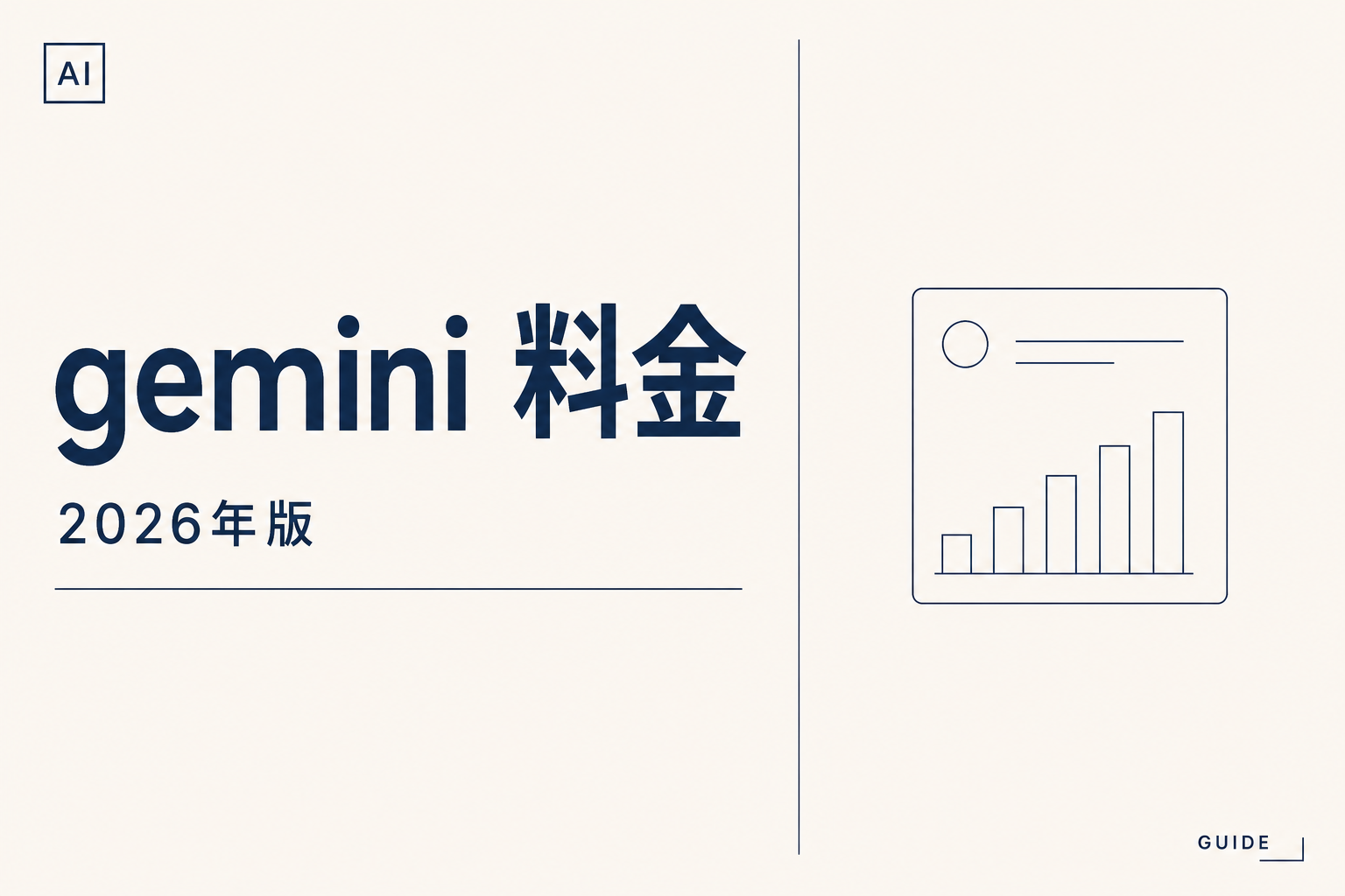 Gemini 料金｜全プラン日本円換算【2026年】